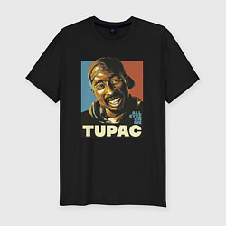 Футболка slim-fit Tupac - all eyez on me, цвет: черный