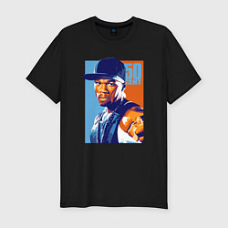 Футболка slim-fit 50 cent rapper, цвет: черный