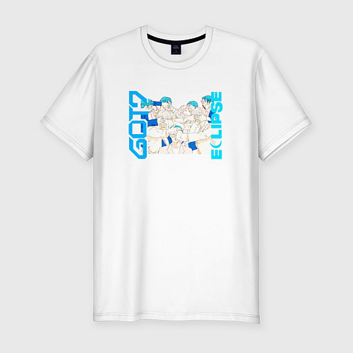 Мужская slim-футболка Got7 eclipse / Белый – фото 1