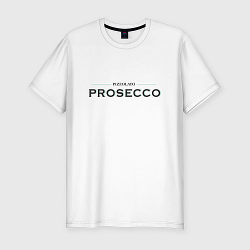 Мужская slim-футболка Prosecco mood original / Белый – фото 1