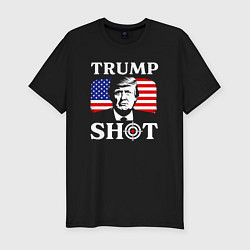 Футболка slim-fit Trump shot, цвет: черный