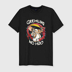 Футболка slim-fit Гремлины без воды, цвет: черный