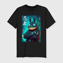 Футболка slim-fit Cyber Totoro - ninja, цвет: черный