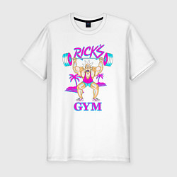 Футболка slim-fit Ricks GYM, цвет: белый