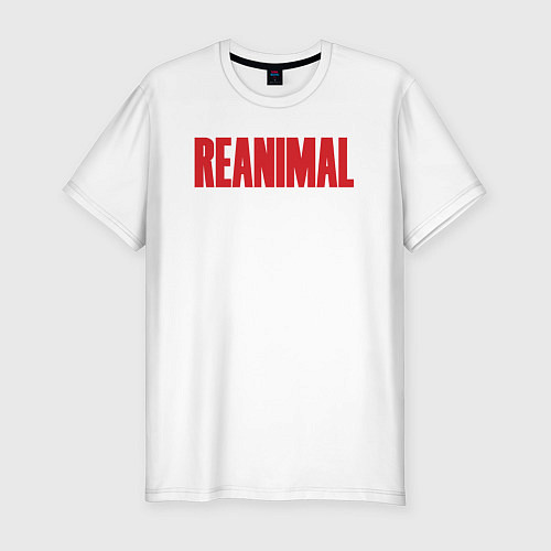 Мужская slim-футболка Reanimal logo / Белый – фото 1