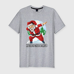 Футболка slim-fit Dab Santa, цвет: меланж