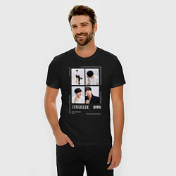 Футболка slim-fit Jungkook bts selfie, цвет: черный — фото 2