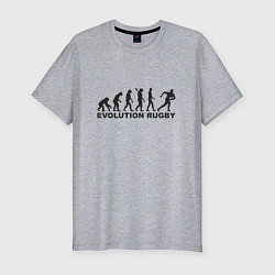 Футболка slim-fit Эволюция регби, цвет: меланж