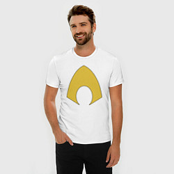 Футболка slim-fit Aquaman logo, цвет: белый — фото 2
