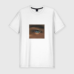 Футболка slim-fit Субстанция, цвет: белый