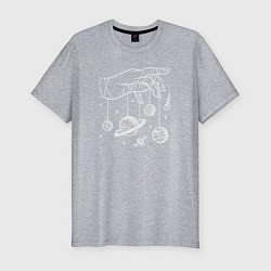 Футболка slim-fit Кукловод космоса, цвет: меланж