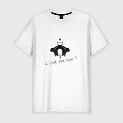 Мужская slim-футболка Железный человек 3000 раз