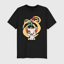 Футболка slim-fit Пуа и Хей-Хей Моана, цвет: черный
