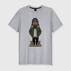 Футболка slim-fit RZA Wu-Tang Clan, цвет: меланж