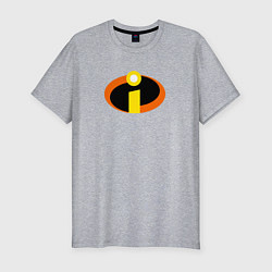 Футболка slim-fit Суперсемейка, цвет: меланж