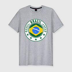 Футболка slim-fit Brazil 2014, цвет: меланж