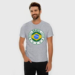 Футболка slim-fit Brazil 2014, цвет: меланж — фото 2