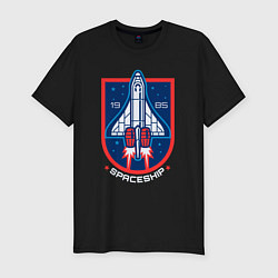 Футболка slim-fit Spaceship 1985, цвет: черный
