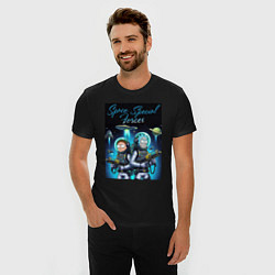 Футболка slim-fit Rick and Morty - space special forces, цвет: черный — фото 2