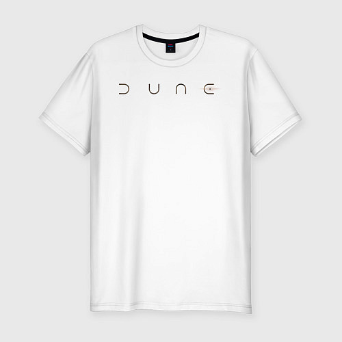 Мужская slim-футболка Dune logo / Белый – фото 1