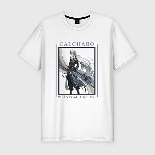Мужская slim-футболка Calcharo Phantom Hunters / Белый – фото 1