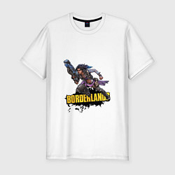 Футболка slim-fit Borderlands Гонка вооружений, цвет: белый