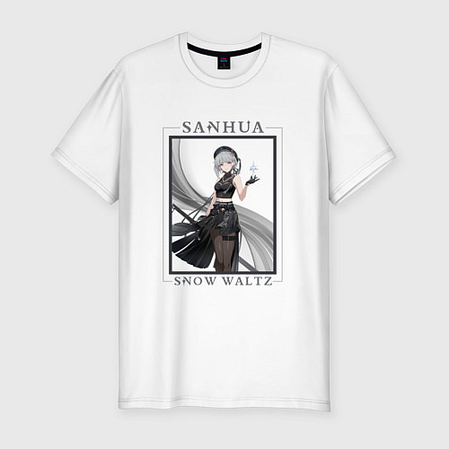Мужская slim-футболка Sanhua Snow Waltz / Белый – фото 1