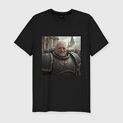 Футболка slim-fit Гарольд скрывающий Warhammer, цвет: черный