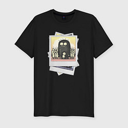 Мужская slim-футболка Волшебные маленькие и большие существа