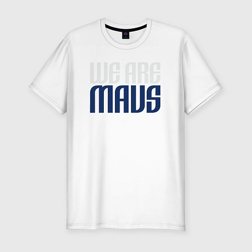 Мужская slim-футболка Мы Даллас Маверикс / Белый – фото 1
