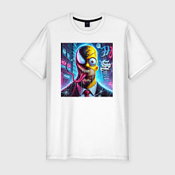 Футболка slim-fit Venom-Homer - collaboration, цвет: белый