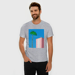 Футболка slim-fit Калифорния вайб, цвет: меланж — фото 2