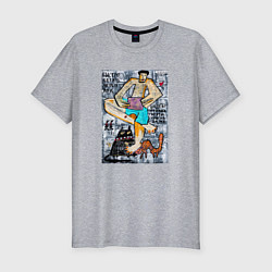 Футболка slim-fit Masterpiece, цвет: меланж