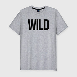 Футболка slim-fit Wild, цвет: меланж