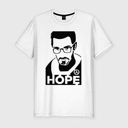 Футболка slim-fit Gordon Freeman - надежда, цвет: белый