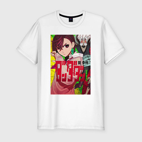 Мужская slim-футболка Momo Ayase х Ken Takakura / Белый – фото 1