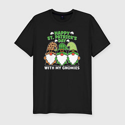 Футболка slim-fit Happy St Patricks day - dwarves, цвет: черный