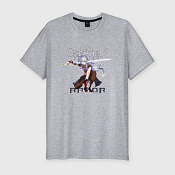 Футболка slim-fit Разор из игры Genshin Impact, цвет: меланж