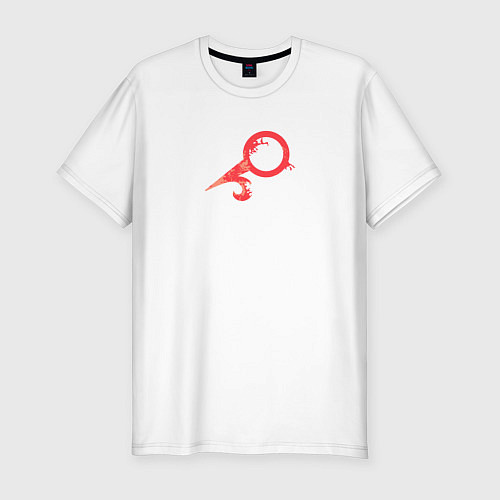Мужская slim-футболка Warhammer - Sienna Fuegonasus logo / Белый – фото 1