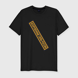 Футболка slim-fit Вооружённые силы - шеврон, цвет: черный