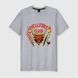 Футболка slim-fit Клуб адского пламени, цвет: меланж