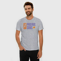 Футболка slim-fit Phoenix Suns play, цвет: меланж — фото 2