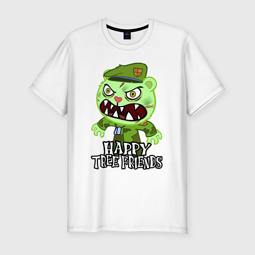 Мужская slim-футболка Angry - Flippy / Белый – фото 1