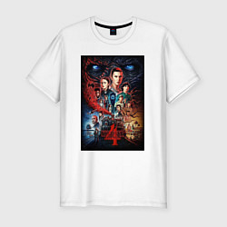 Футболка slim-fit Stranger Things 4, цвет: белый