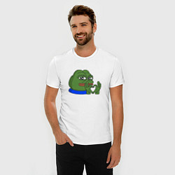 Футболка slim-fit Пепе делает сердечко, цвет: белый — фото 2