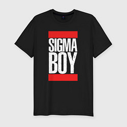 Футболка slim-fit Sigma boy, цвет: черный