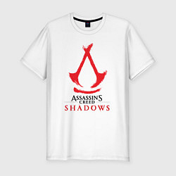 Футболка slim-fit Assassins Creed Shadows - badge, цвет: белый