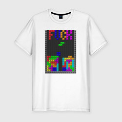 Футболка slim-fit Tetris, цвет: белый