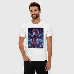 Футболка slim-fit Zero two - Darling in the Franxx - cyberpunk, цвет: белый — фото 2