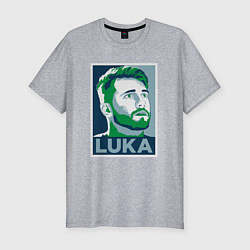 Футболка slim-fit Luka Doncic obey, цвет: меланж